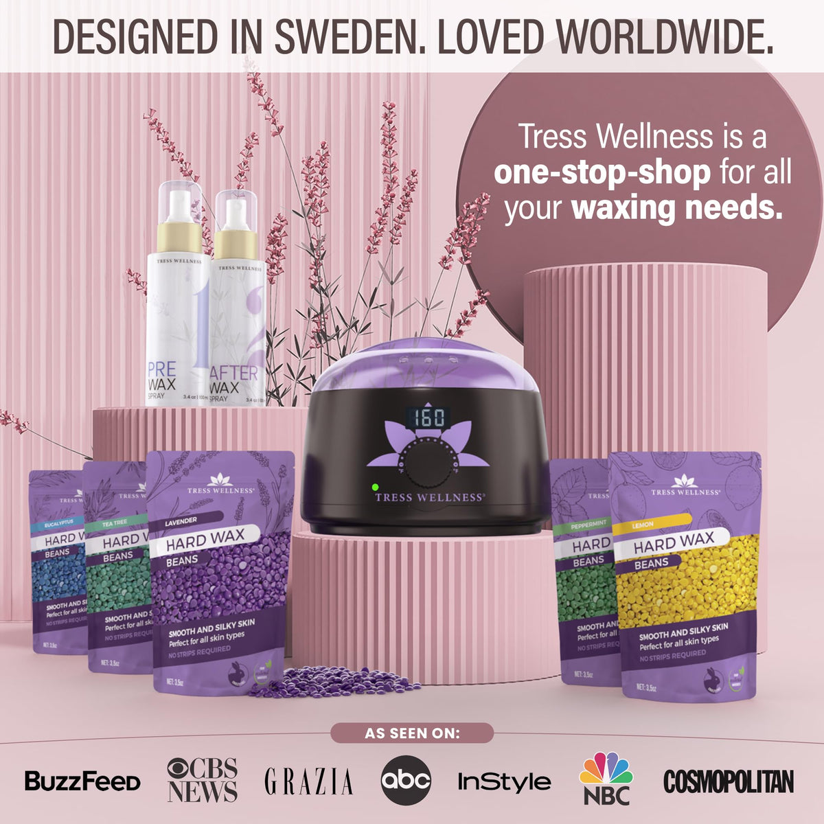 Tress Wellness Waxing Kit for Brazilian waxing demonstration