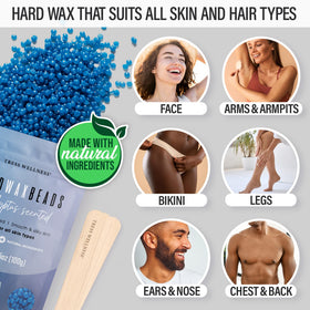 Tress Wellness Waxing Kit scented hard wax beads assortment