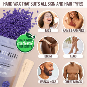Tress Wellness Waxing Kit scented hard wax beads variety