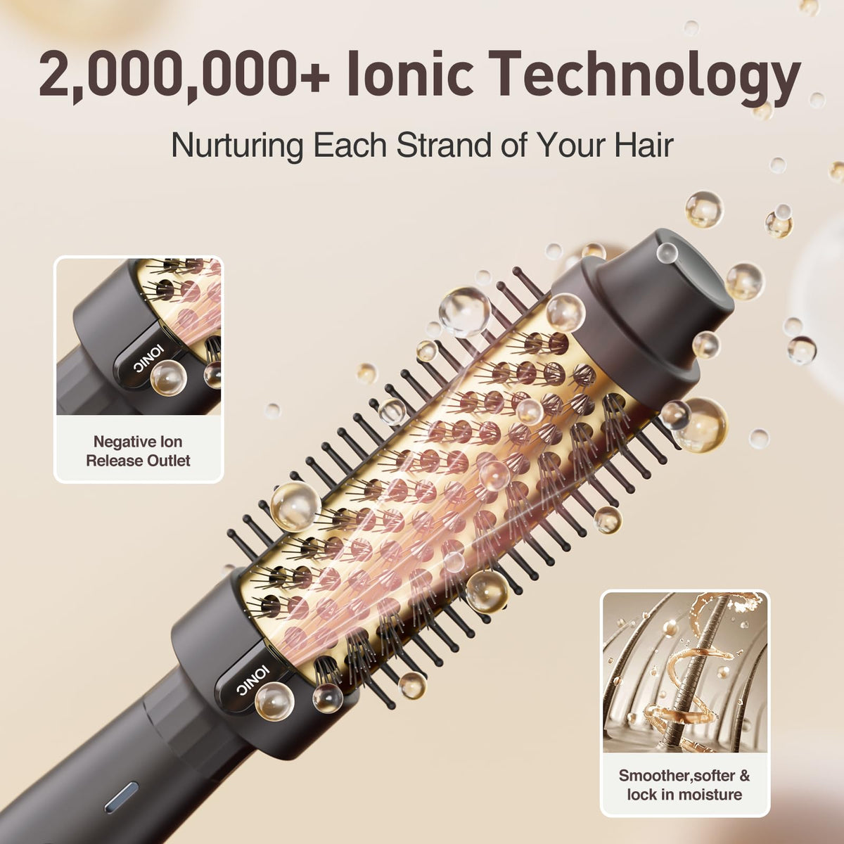 Tresses Touch Thermal Brush 1.5 inch temperature settings