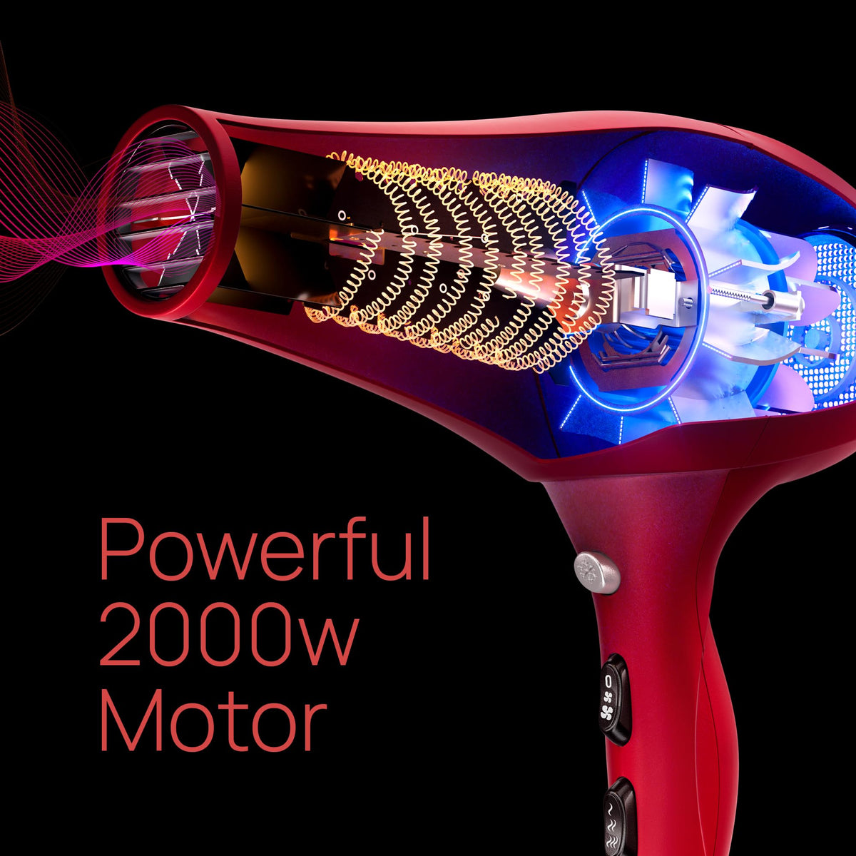 TREZORO Hair Dryer with cool shot button