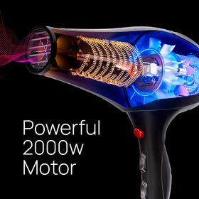 TREZORO hair dryer with diffuser attachment