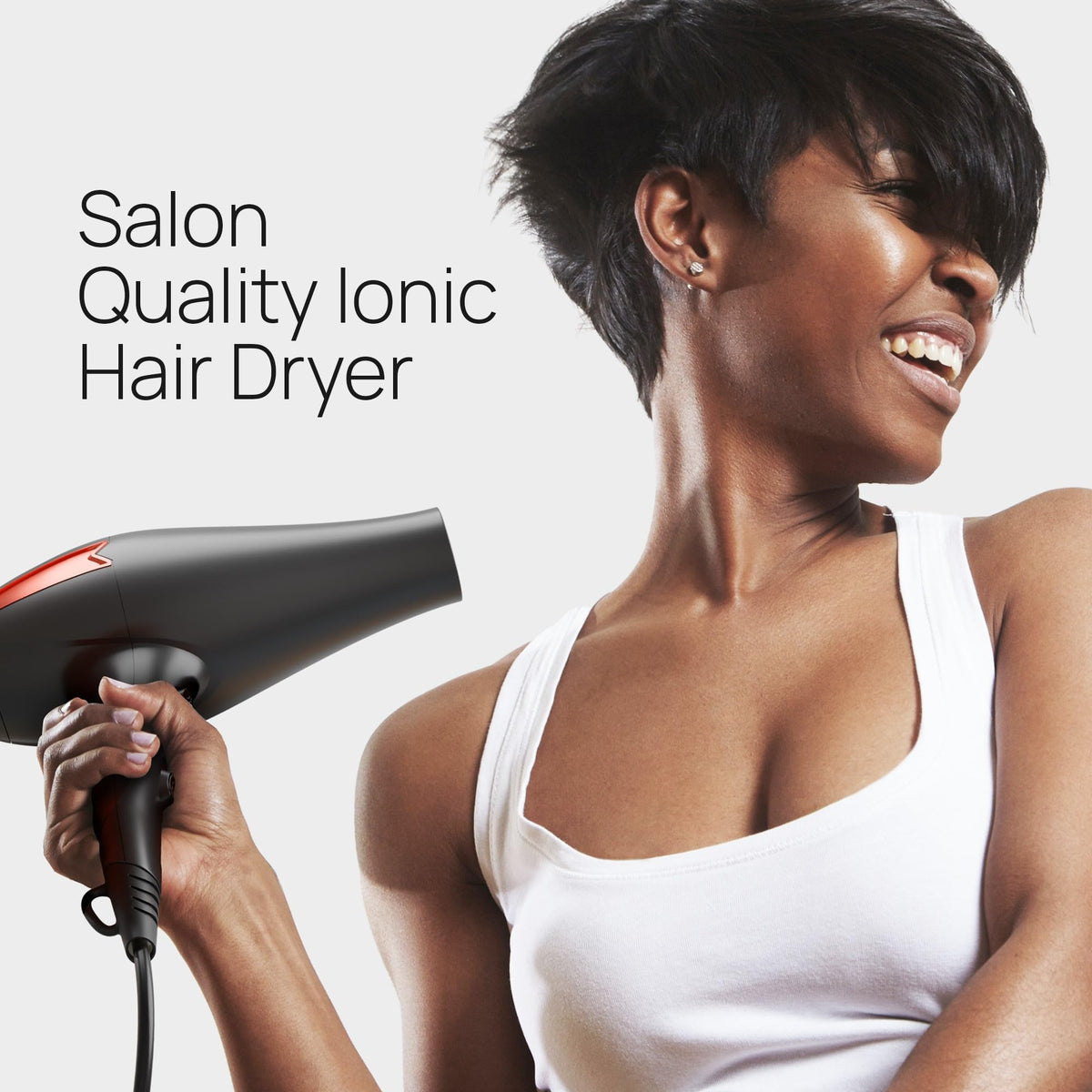TREZORO hair dryer with narrow nozzle attachment