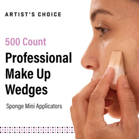 Triangle cosmetic sponges in packaging