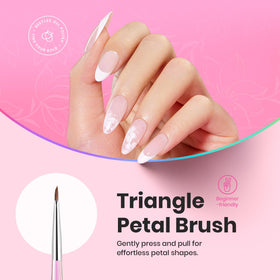 Triangle Petal Brush from beetles Gel Polish Nail Art Brushes Set