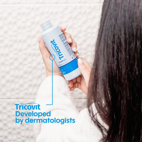 Tricovit Hair Growth Shampoo 8.4 oz with ingredients list