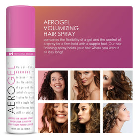 TRIDESIGN Aerogel Hair Spray side view showing nozzle