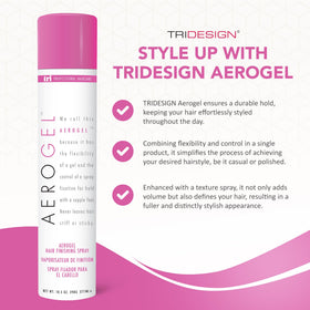 TRIDESIGN Aerogel Hair Spray side view with nozzle