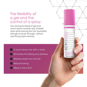 TRIDESIGN Aerogel Strong Hold Hair Spray 3 oz packaging
