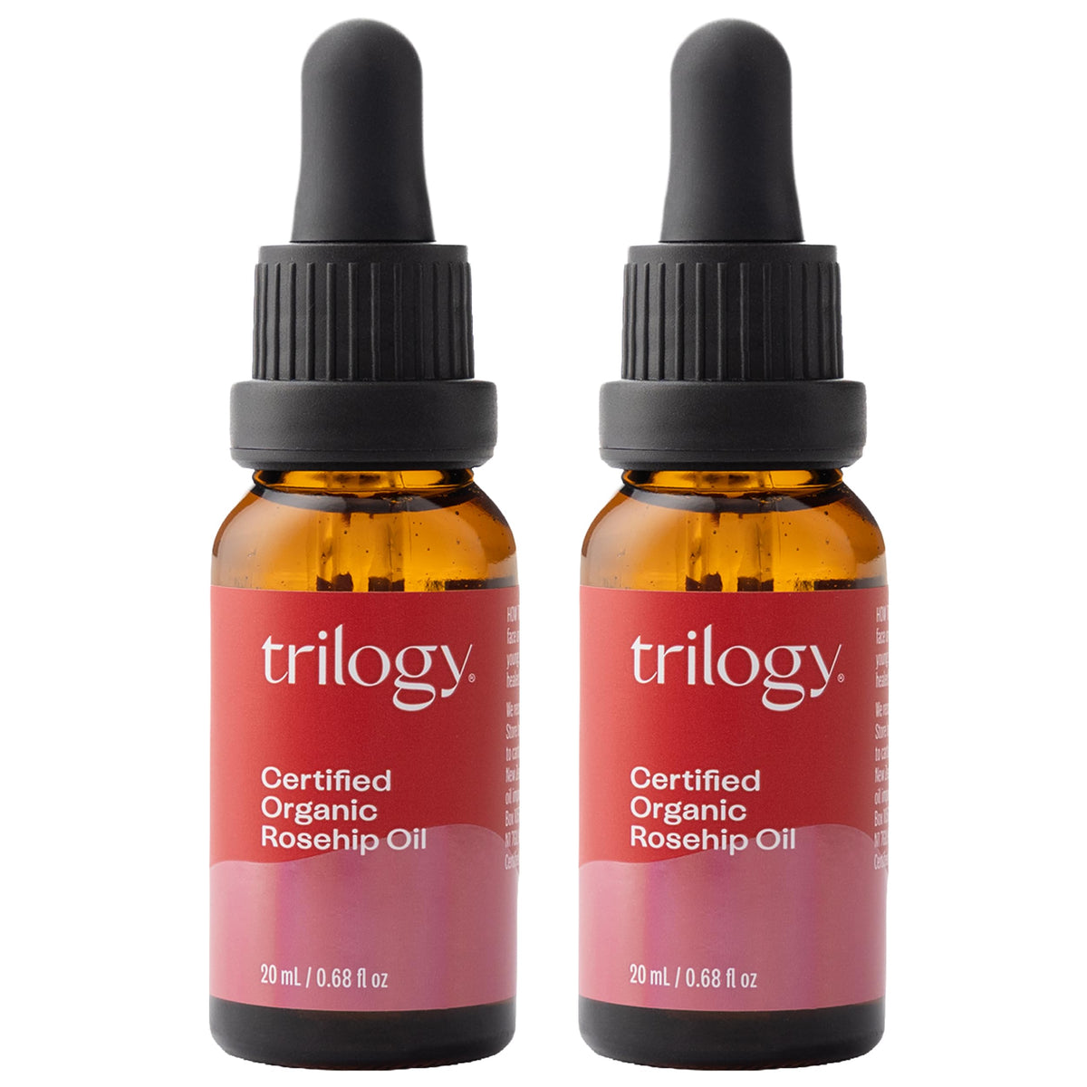 Trilogy Certified Organic Rosehip Oil Duo front view