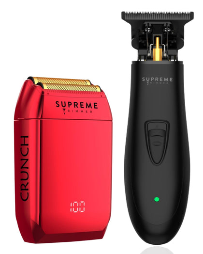 Trimmer 2-in-1 kit including T-Shaper Trimmer and Crunch Foil Shaver