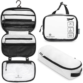TRIPPED Travel Gear 3-Piece Toiletry Bag Set front view