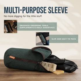 TRIPPED Travel Gear Toiletry Bag Kit Set packed for travel