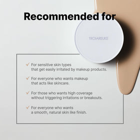 TROIAREUKE A+ Cushion Foundation Shade 21 texture close-up
