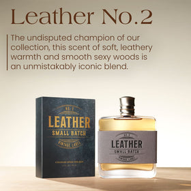 Tru Fragrance Beauty Leather #2 Cologne packaging