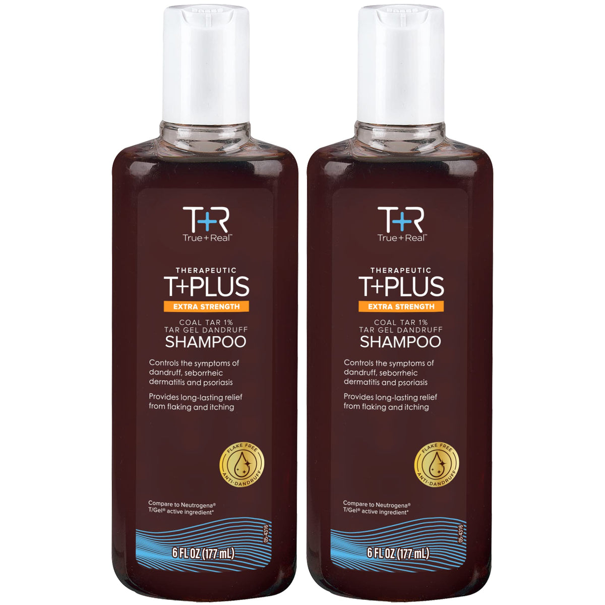 True+Real Anti-Dandruff Shampoo 2 Pack front view