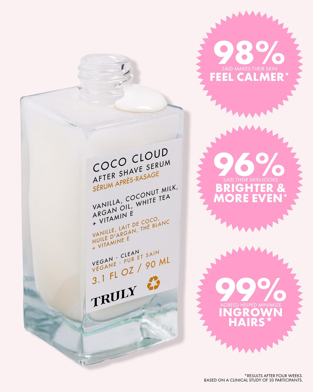 Truly Coco Cloud After Shave Serum Jumbo in lifestyle setting