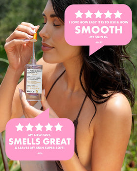 Truly Glazed Donut After Shave Oil 320g with ingredients list