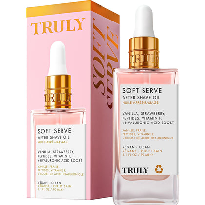 Truly Soft Serve After Shave Oil bottle front view
