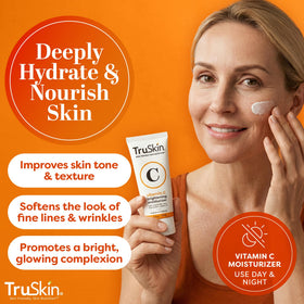 TruSkin Vitamin C Face Cream back view showing ingredients