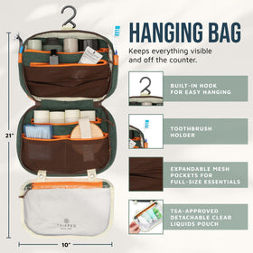 TSA Quart 311 Liquids Bag with adjustable clip