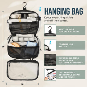 TSA quart 311 liquids bag with adjustable clip