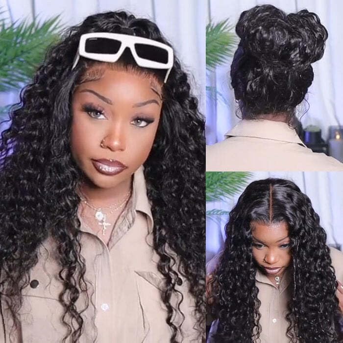 tsiyu 13x6 Deep Wave Lace Front Wig lifestyle shot
