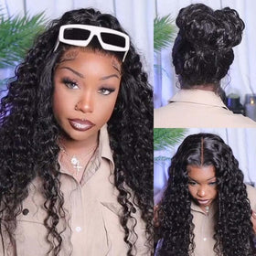 tsiyu 13x6 Deep Wave Lace Front Wig lifestyle shot