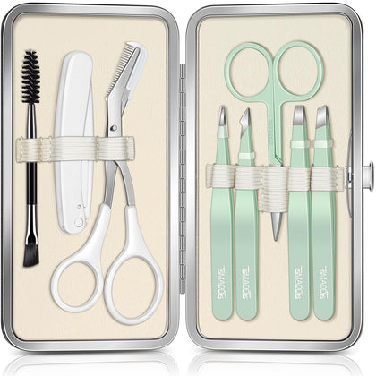 TsMADDTs 8 in 1 Eyebrow Kit with tweezers and scissors