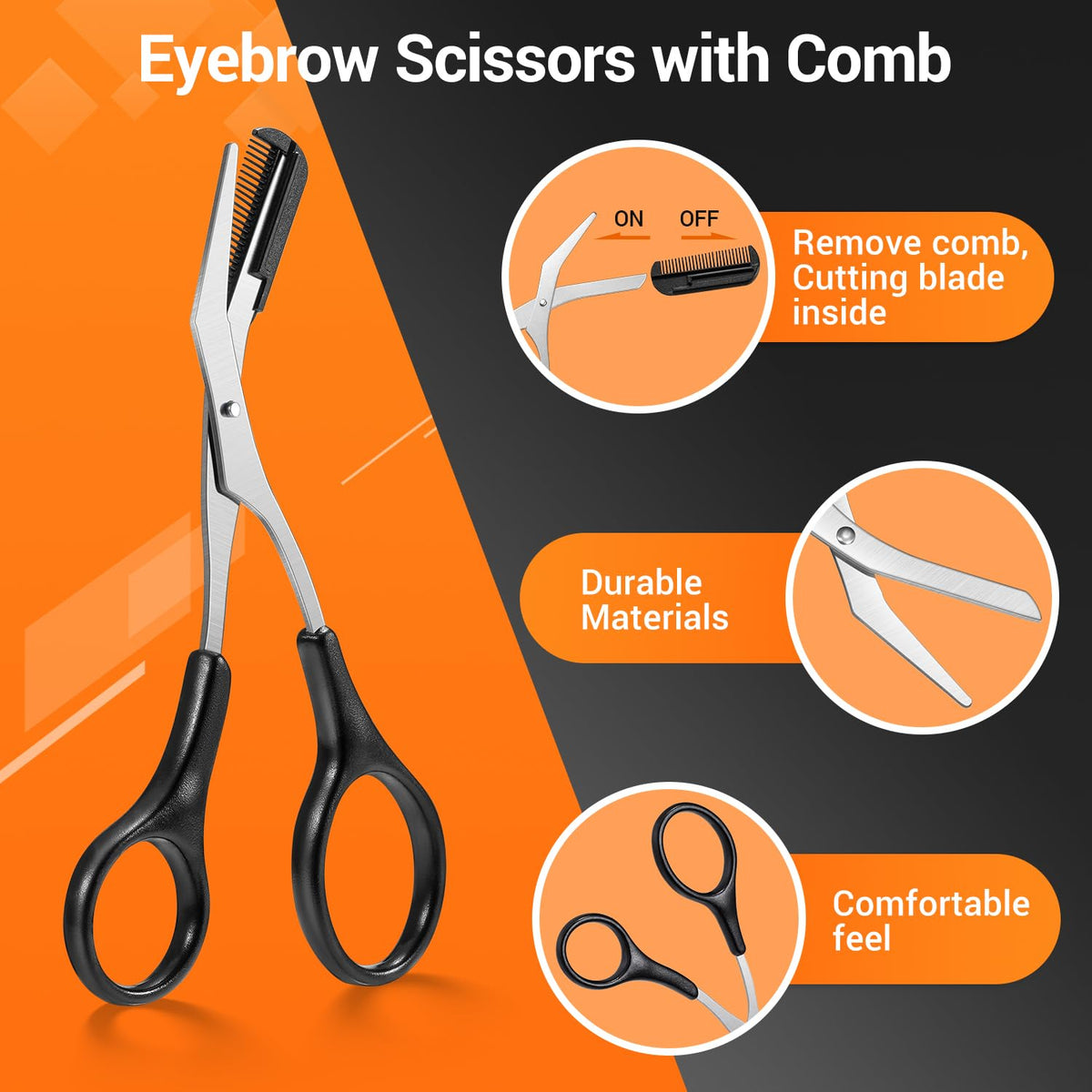 TsMADDTs double-sided eyebrow brush close-up