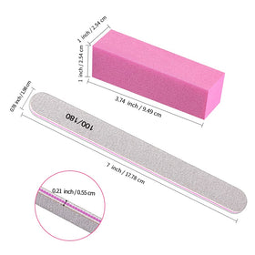 TsMADDTs nail buffer block in colourful sponges