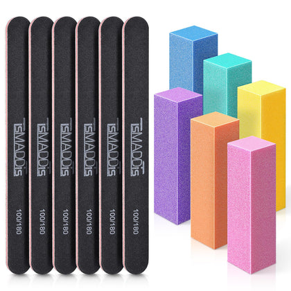 TsMADDTs Nail Files and Buffers Set front view with all tools displayed