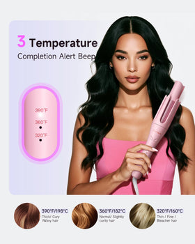 TSUYAGLA Automatic Curling Iron close-up of cool-touch design