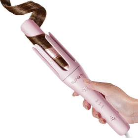 TSUYAGLA Automatic Curling Iron front view with tourmaline ceramic coating