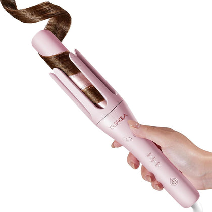 TSUYAGLA Automatic Curling Iron front view with tourmaline ceramic coating