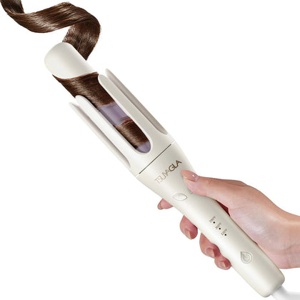 TSUYAGLA Automatic Hair Curler front view with rotating barrel