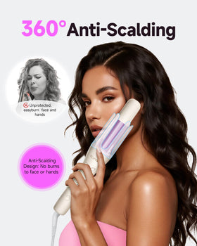 TSUYAGLA Automatic Hair Curler lifestyle scene with model