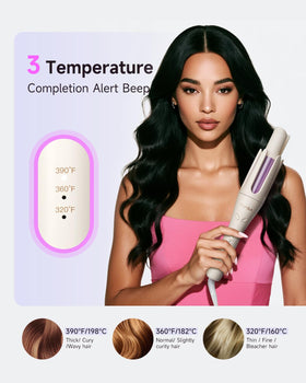 TSUYAGLA Automatic Hair Curler packaging and accessories