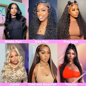 TTSMINS 13x6 Lace Front Wig 24 Inch Straight packaging