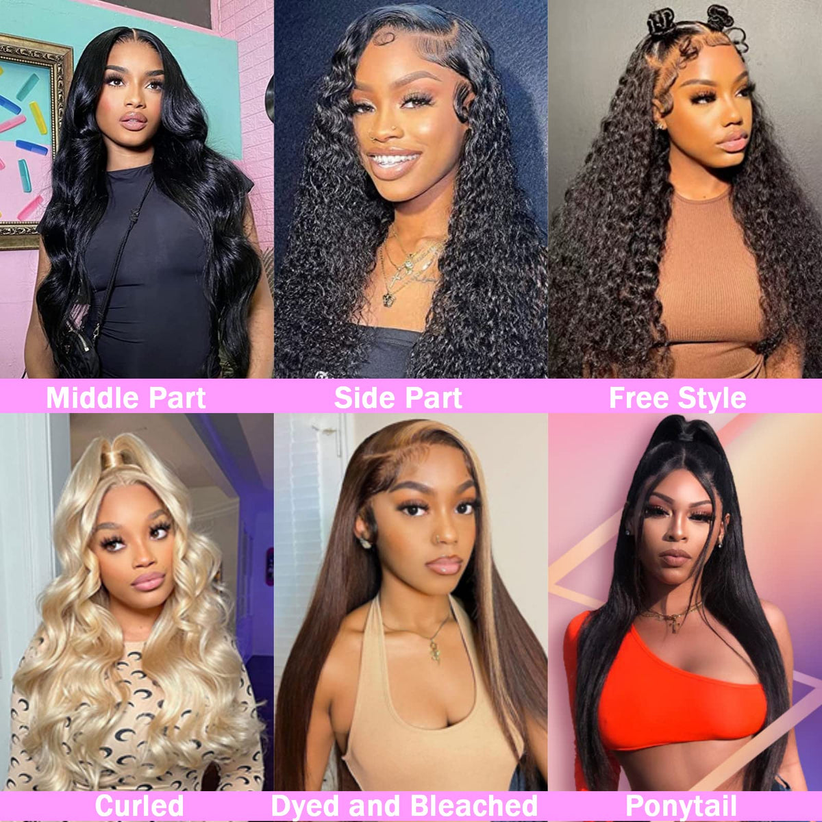 TTSMINS 13x6 Lace Front Wig 26 Inch Straight Hair with adjustable straps