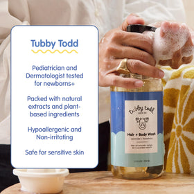 TUBBY TODD Hair + Body Wash 812g with Lavender and Rosemary scent