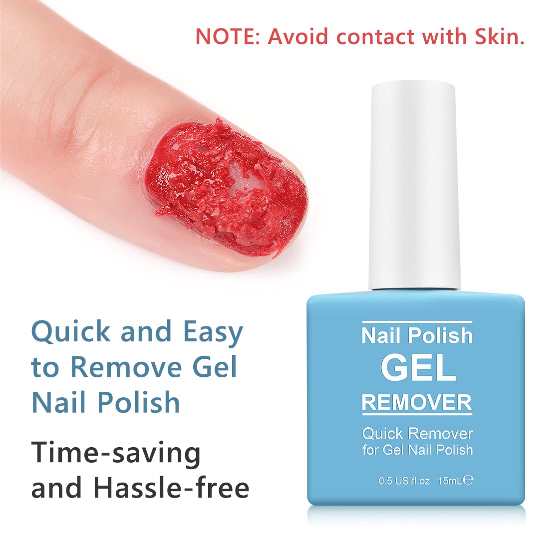 Tudiqe Gel Nail Polish Remover with a natural background