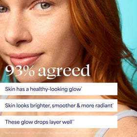 TULA Bronzing Drops next to moisturiser and skin tint