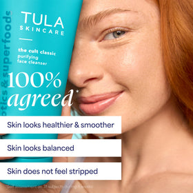 TULA Cult Classic Purifying Face Cleanser back view