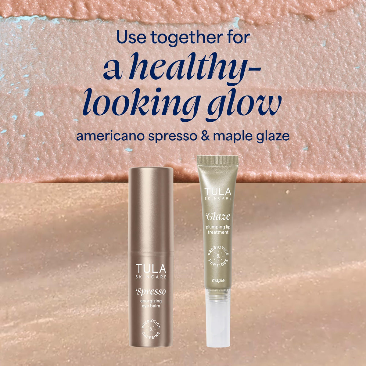 TULA Eye Balm with a refreshing water splash background