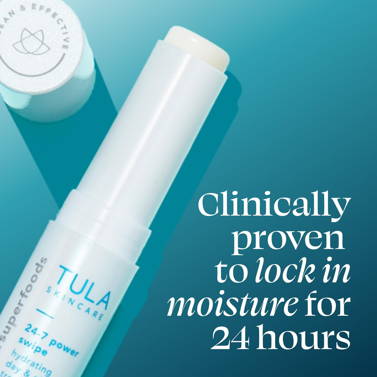 TULA Hydrating Eye Balm applied under eye area
