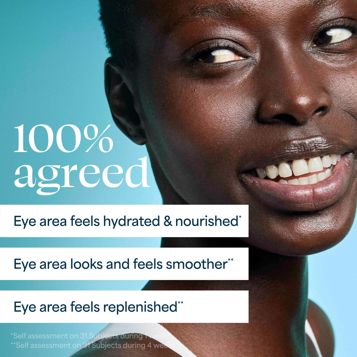 TULA Hydrating Eye Balm close-up showing texture