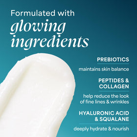 TULA Hydrating Eye Balm on a vanity with other skincare products