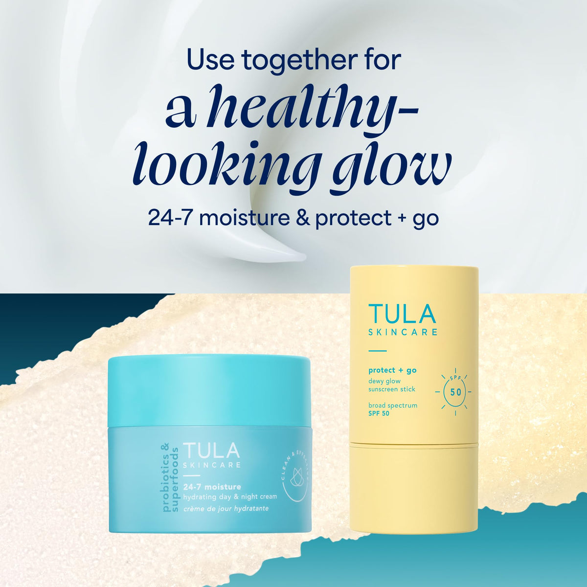 TULA Protect + Glow Daily Sunscreen Stick Gel side view