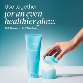 TULA Purifying Face Cleanser Duo with travel pouch